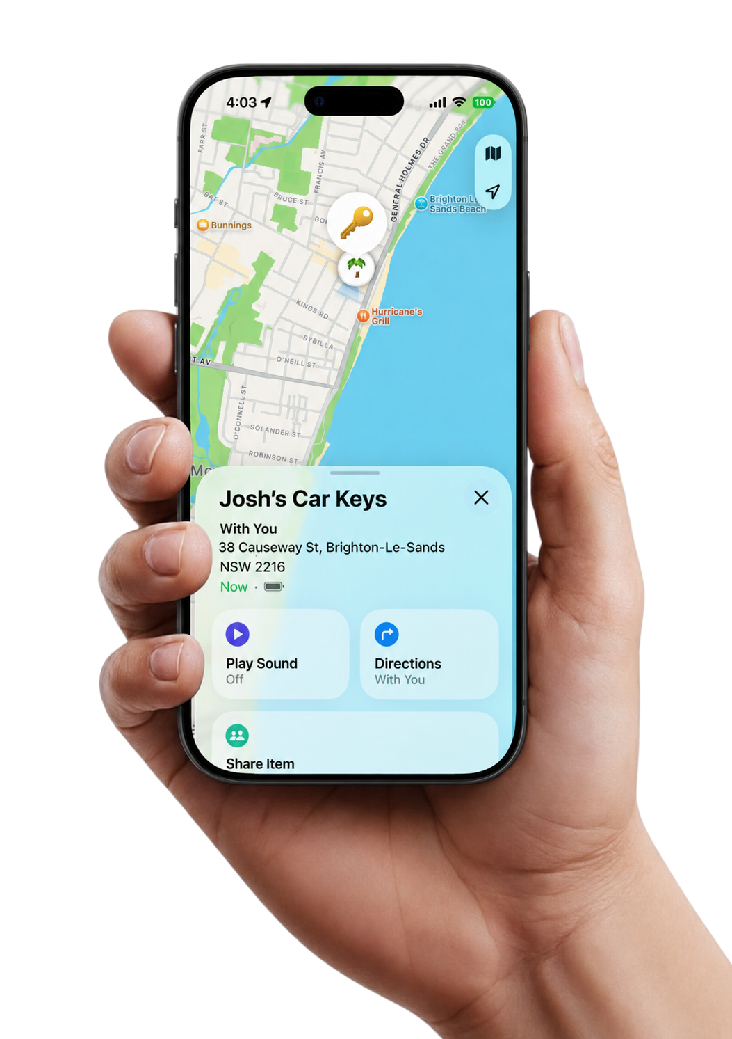 KÜBBO location shown on a phone